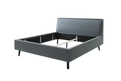Produktbild von Doppelbett Estee 160x200cm - blau/schwarz