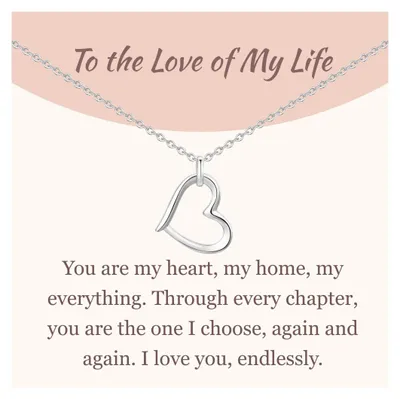 Immagine prodotto di Collana da donna in argento sterling 925 con ciondolo a cuore