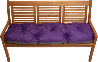 Obrázok produktu pre Podsedák na lavicu 140x60cm, Vankúš na sedenie, Podsedák na záhradnú lavicu, vonkajší/ vnútorný, Tmavo fialová