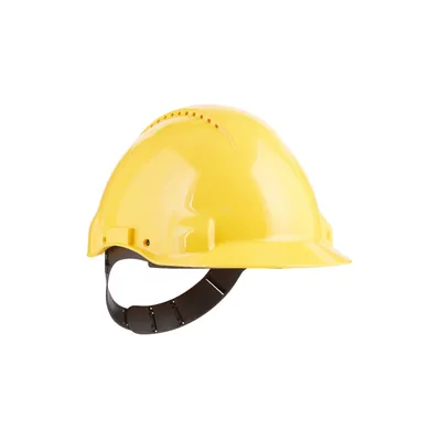 Produktbild von 3M™ Schutzhelm Bauhelm mit Uvicator Gelb Anpassung mit Arretierstift Forstschutzhelm