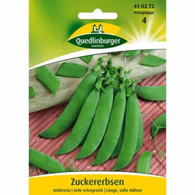 Zuckererbsen-Samen 'Ambrosia' | Süße Erbsen Zum Frischessen & Einfrieren | Mittel-frühe Sorte