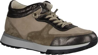 Produktbild von Paul Green 5200-004 Damen, Sneaker, Leder, Steel/Antelope (Braun) Wechselfußbett - Damenschuhe Top Trends, Braun, leder (nappa/suede)