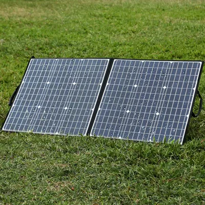 Produktbild von SWAREY 100W Solar Ladegerät Solar Panel Ladegerät Stromversorgung Akkuladegerät Power Bank mit Typ-C-, DC-, USB-QC-3.0- für Smartphones, Laptops, Autobatterien, Kraftstationen