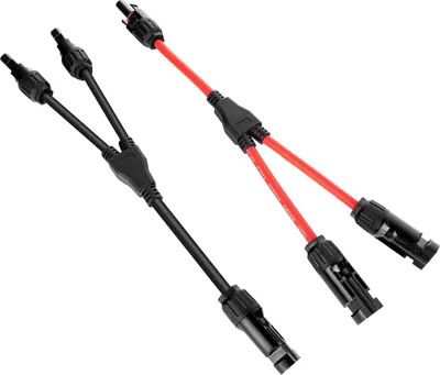 Produktbild von Solarkabel Y Verteiler, Wetterbeständig Multi-Contact 4 Y-Stecker Solarpanel, PV Kabel Parallel Male Female MMF und FFM, Kabel für photovoltaikanlagen Steckverbinder, 1 Paare