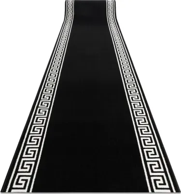 Produktbild von Läufer BCF MORAD Grek griechisch schwarz 100 cm Schwarz 100x300 cm