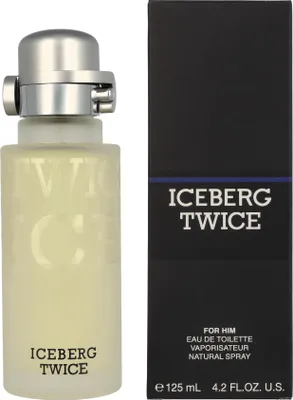 Produktbild von Iceberg Twice For Man, Männer, 125 ml, Nicht nachfüllbare Flasche, Spray, ALCOHOL DENAT., AQUA (WATER), PARFUM (FRAGRANCE), LIMONENE, LINALOOL, COUMARIN, ALPHA-ISOMETHYL..., 1 Stück(e)
