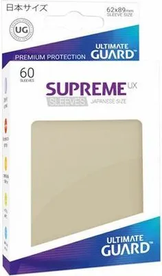 Produktbild von Ultimate Guard Supreme UX Sleeves Japanische Größe Sand (60)