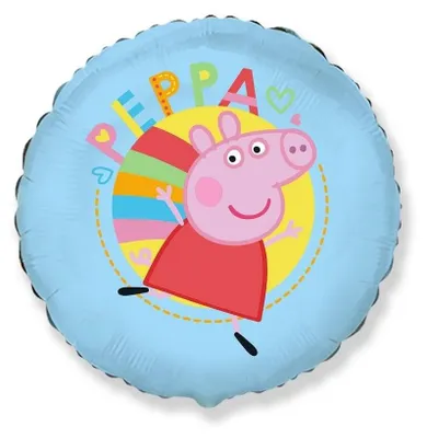 Zdjęcie produktu dla Balon foliowy Peppa Pig Blue 45 cm