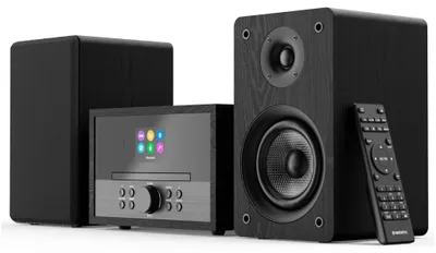 Immagine prodotto di Sistema audio mini Hi-Fi con radio DAB+ e lettore CD - Potenza: 60 Watt - Colore: nero