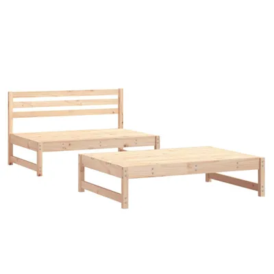 Produktbild von 2-tlg. Garten-Lounge-Set Massivholz Kiefer