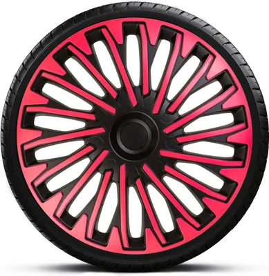 Produktbild von Radkappen Radzierblenden SATZ (4Stück) 15 Zoll SOHO PINK BLACK Z460262