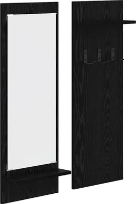 Obrázok produktu pre vidaXL Nástenný nočný stolík Čierny dubový vzhľad 70 x 10 x 90 cm