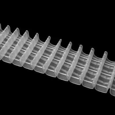 Produktbild von Gardinenband 10m Bleistiftfalte Transparent-80mm 1:2.5 Kräuselband Faltenband