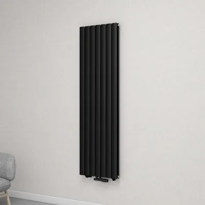 Produktbild von Mai & Mai Badheizkörper flach 180x54cm in Anthrazit Mittelanschluss Paneelheizkörper Vertikal Handtuchwärmer Badheizung zweilagig Ohne Heizstab