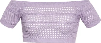 Produktbild von SWIRLY damen crop-top - lavendel, M