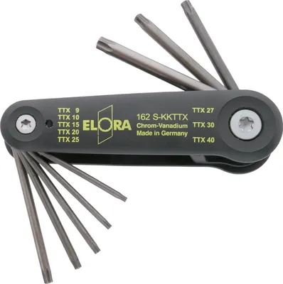 Produktbild von Elora TORX®-Winkelschraubendreher-Satz, 8-teilig 9-40 mm, ELORA-162S-KKTTX
