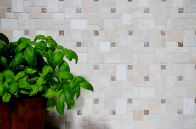 Produktbild von Handmuster Mosaikfliese selbstklebend Travertin Naturstein beige Kombination Travertin beige MOS200-4CM14_m