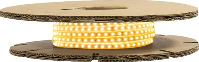 Produktbild von LED-Streifenrolle Dimmbar 220V SMD Selbstgleichrichtend 120 LED/m 20m 12W/m 1080lm/m Superschmal Breite 6.5mm Schnitt 10cm IP65 2200K Superwarm