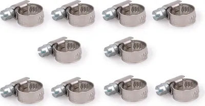 Produktbild von 10er Set Schlauchschelle 8 - 16 mm, aus rostfreiem Edelstahl