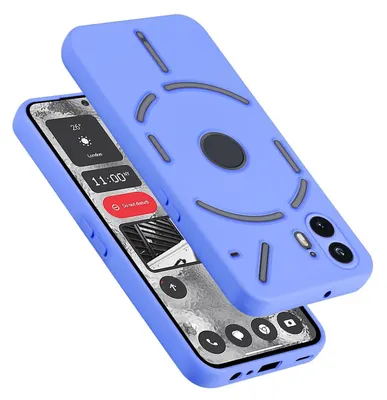 Produktbild von Cadorabo Hülle für Nothing Phone 2 Hülle Silikon Handyhülle Case aus flüssigem Silikon, Kratzfeste und stoßfeste Schutzhülle für Nothing Phone 2