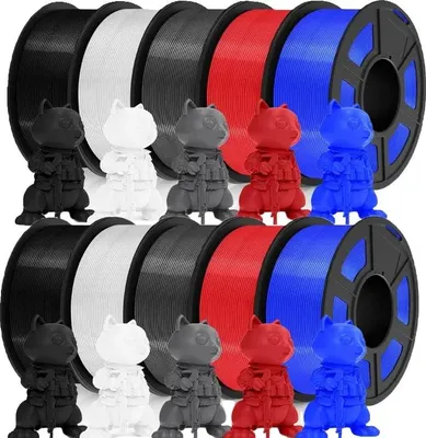 Immagine prodotto di filamento 3D, biodegradabile, eccellente tenacità, PETG-MIX1-10 rotoli