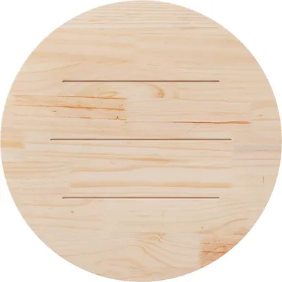 Produktbild von vidaXL Tischplatte Weiß Ø90x2,5 cm Massivholz Kiefer