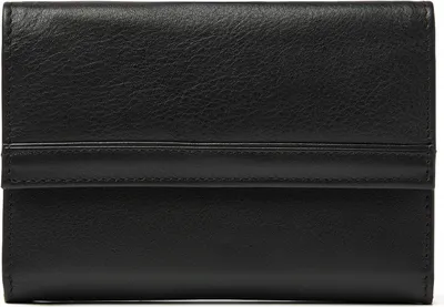 Produktbild von dR Amsterdam Leder-Geldbörse für Damen mit RFID-Schutz |  Damen-Geldbörse Überlappung | 67-Series - 67119 Black