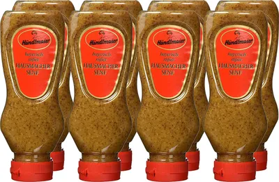 Produktbild von Händlmaiers Hausmachersenf süß in der Squeezeflasche 225ml 8er Pack