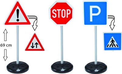 Produktbild von BIG-TRAFFIC-SIGNS - Verkehrszeichen 3-tlg. 21403254021