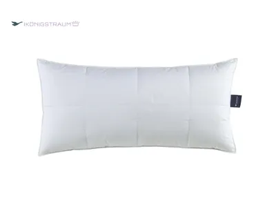 A white pillow on a white background.