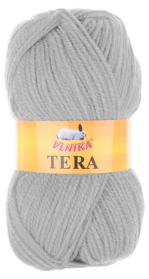 100g Strickgarn TERA Uni 199 nebelgrau
