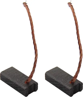 Produktbild von 2x Trade-Shop Motorkohlen Kohlebürsten Schleifkohlen Kohlestifte 4,8x8x16mm Kabellänge 40mm für viele KFZ PKW Motoren Antriebe Elektrowerkzeuge 12-24V