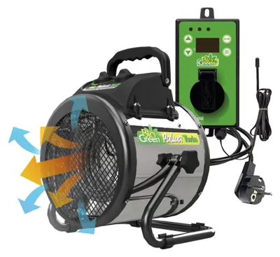 Produktbild von BioGreen Gewächshausheizung "Palma TWIN" mit digitalem Thermostat 1000 W / 2000 W