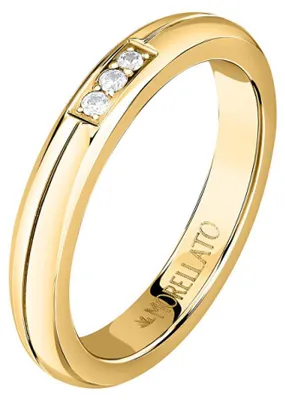 Obrázek produktu pro Diskrétní pozlacený prsten s krystaly Love Rings SNA47 - Obvod: 52 mm.
