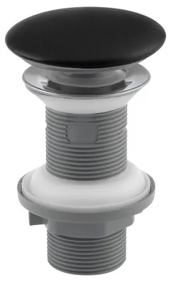 Produktbild von Isvea Waschbecken-Ablauf 5/4", klick-klack, Keramikstopfen, 20-70mm, Schwarz matt