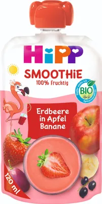 Produktbild von HiPP Smoothie Apfel-Banane-Rote Früchte 6×120 ml