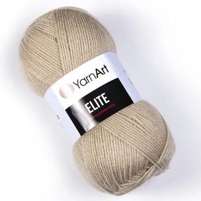 Obrázek produktu pro YarnArt Elite příze 100 g / 400 m - barva 848 chladná béžová - pletací a háčkovací příze