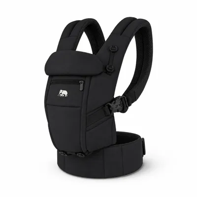 Produktbild von DERYAN Ergonomische Babytrage - 4-in-1 - Bauch- und Rückentrage - Schwarz