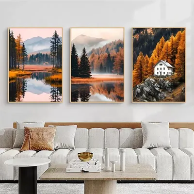 Productafbeelding van Set van 3 herfstposters voor wanddecoratie