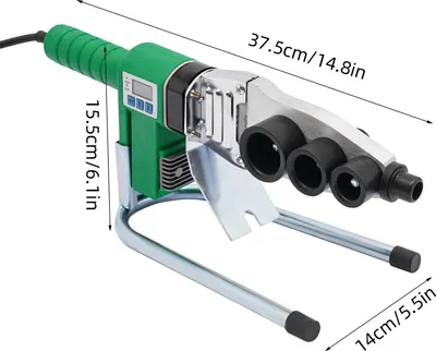 Produktbild von Kunststoffrohr Schweißgerät - Rohrschweißmaschine - Digitalanzeige - 20–32 mm PPR/PE/PP - Temperaturregelung - Grün