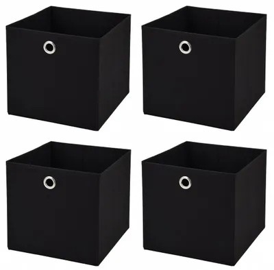 Obrázok produktu pre Set 4 skladacích úložných boxov, 28 x 28 x 28 cm