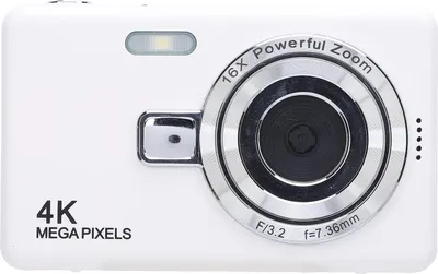 Zdjęcie produktu dla Aparat cyfrowy, kamera 50 MP 4K z 16-krotnym zoomem cyfrowym, kolorowy ekran IPS o przekątnej 2,4 cala, aparat kompaktowy dla dzieci, nastoletnich dziewczynek i chłopców, kamera dla dzieci (32 GB)