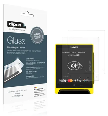 Zdjęcie produktu dla 2x dipos GlassAR Nayax VPOS Media 4