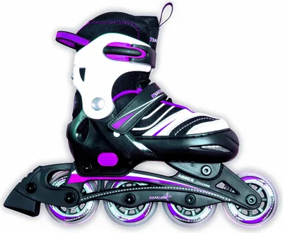 Produktbild von inline brusle dětské brusle 82A nylon ABEC5 růžová/černá mt 33-36