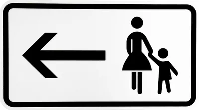 Produktbild von ORIGINAL Verkehrsschild Nr. 1000-12 Fußgänger Gehweg Links gegenüber benutzen nach StVO und RAL-Gütebedingungen Verkehrszeichen Schild Straßenschild Zusatzschild Verkehrsschilder Verkehrsschild