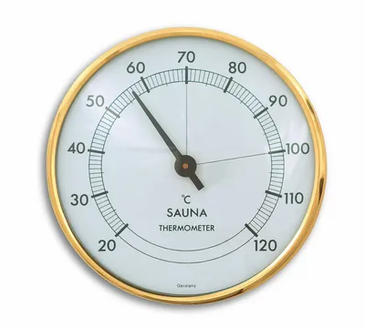 Produktbild von TFA 40.1002 Analoges Sauna-Thermometer auch für Infrarot-Kabinen mit Metallring