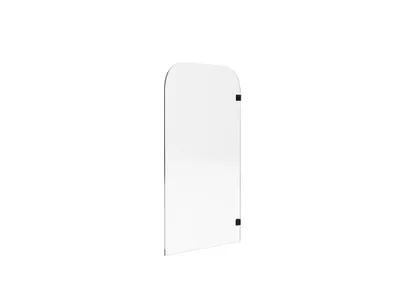 Produktbild von Beidseitiger Badewannenschirm mit abgerundeten Linien im Industriestil - 80 × 140 cm - TIMOUR