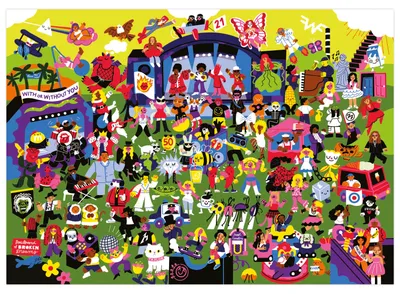 Produktbild von Educa Puzzle XXL Pieces 500 Teile - bunter Erwachsenenpuzzle Spaß