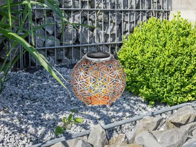 Immagine prodotto di Globo luce solare Luce solare LED 0,06W bianco caldo IP44 color argento, metallo Ø20cm 36741