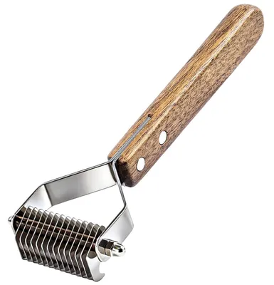 Immagine prodotto di Spazzola per cani a pelo lungo, specifica per rimuovere il sottopelo, adatta anche per gatti, con 14 denti, piccola